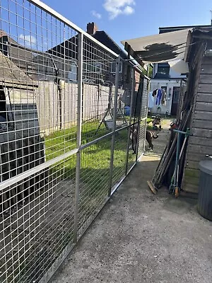 Galvanised Steel Kennel Dog Run Mesh Panels • £1500