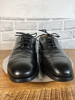 Vintage 1984 Allen Edmonds Park Avenue Mens Shoes Black Leather Oxford 9.5 A • $59