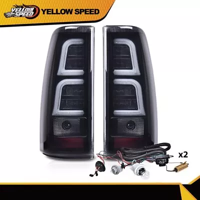 Fit For 1999-2006 Chevy Silverado LED Tail Lights Lamps Left+Right Black Smoke • $79.89