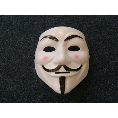 V For Vendetta Mask White Fancy Dress Costume Party Halloween • £4.99