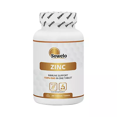 Sowelo Zinc Tablets 150% Reference Dietary Intake In One Tablet • £10.79