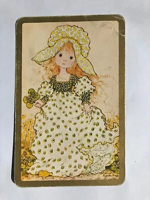 $2 • Buy Sarah Kay Bonnet Girl Young Lady Polka Dot Dress Vintage Retro Swap Playing Card