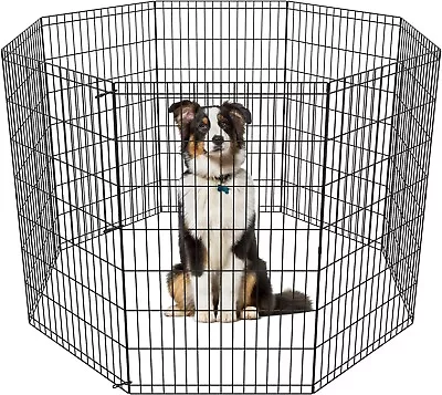 42/48 Inch Pet Playpen: Indoor/Outdoor Folding Dog Fence 8 Panel Exercise Pen • $41.12