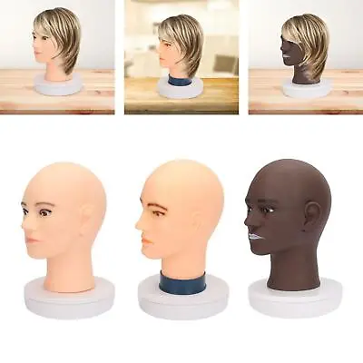 Male Hair Model Head Multifunctional Male Bald Mannequin Head For Hats • $26.09