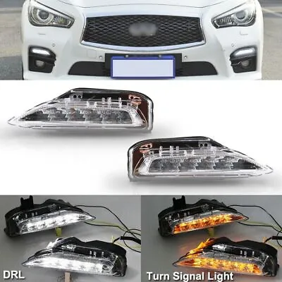 For Infiniti Q50 Q50s 14-20 Sequential Front Bumper Lower Turn Signal Light Lamp • $88.34