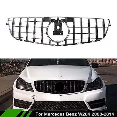 GT R Front Grille For Mercedes C Class W204 C200 C250 C300 C350 2008-2014 Grill • $50.58