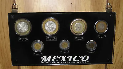 MEXICO Bi-Metallic Nuevo Pesos 10 20 50 100 COMPLETE SIILVER MEXICAN COLLECTION • $375