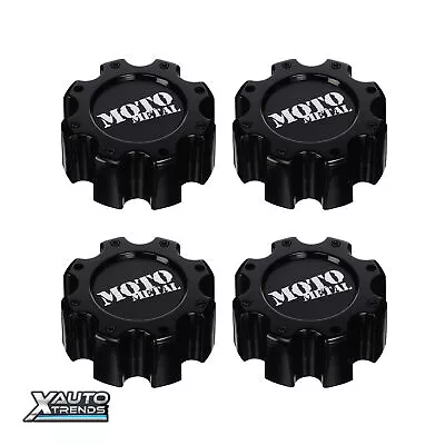 4 X Moto Metal Wheel Center Cap Gloss Black 8 Lug MO909B8165B • $144