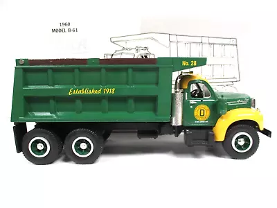 First Gear - L.g. Defelice 1960 Mack B-61 Heavy Duty Tandem Axle Dump Truck • $49.95