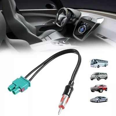 Car Radio Antenna Adapter Audio Cable Dual Fakra Din Male Aerial Accessories Kit • $10.69