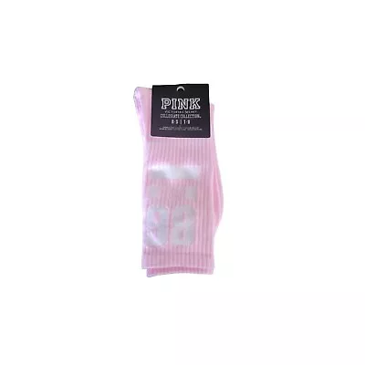 $12 • Buy Victorias Secret Sock Pink One Pair Crew Socks 