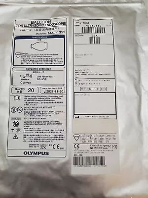 Olympus MAJ-1351 Balloons F/ Ultrasonic BF-UC160F BF-UC180F BAG/20 2027-11-30 • $289