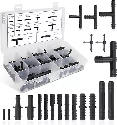 Vacuum Connector Assortment Vacuum Line Fittings Kit 113Pcs 12 Sizes Tube Conne • $19.75