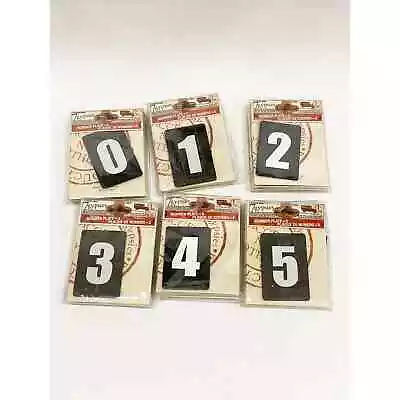 7gypsies Number Plates Lot NEW Includes 012345 36 Total In Set Farmhouse • $6.99