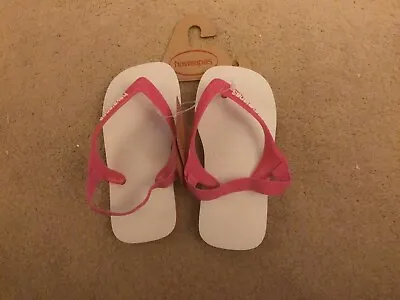 Brand New In Box Baby Tradicional FC Havaianas Hollywood Rose EUR Size 27/28 • £5