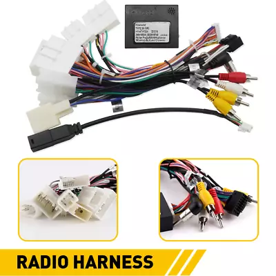 Car Stereo Radio Power Harness Cable Wire Adapter 16PIN For Toyota RAV4 Sienna • $27.59