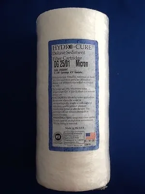 HYDRO CURE DELUXE DG 25/01 BIG BLUE 10 X4.5  SEDIMENT FILTER - CASE OF 8 • $139.99