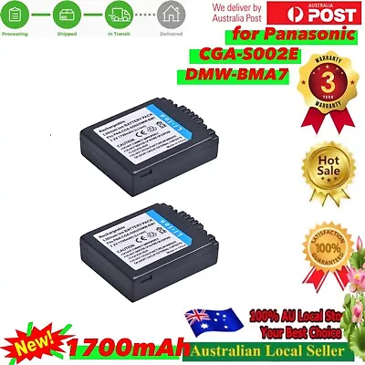 2x Battery For Panasonic CGA-S002 CGA-S002A CGA-S002A/1B CGA-S002E CGA-S002E/1B • $28.98