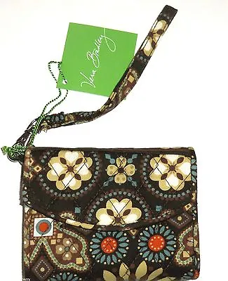 Vera Bradley Canyon Super Smart Wristlet Wallet Brown Orange Gray Cell Phone New • $49.95