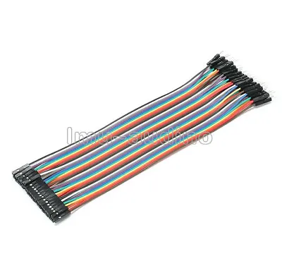 40PCS Dupont Wire Jumpercables 20cm 2.54MM Male To Female 1P-1P For Arduino NEW • $1.07