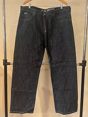 Vintage ECKO UNLTD Blue Denim Jeans RELAXED  FIT 38 • $29.99