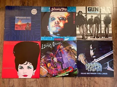 12  Vinyl Midnight Oil Gun Zodiac Mindwarp Living Colour Screaming Jets Bundle • £5.99