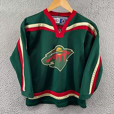 Minnesota Wild CCM Green Youth Size L/XL Hockey Jersey NHL Gaborik #10 • $16.99