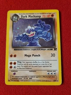 £8.99 • Buy Dark Machamp 10/82  Holo Rare Team Rocket WOTC Vintage Pokemon Cards
