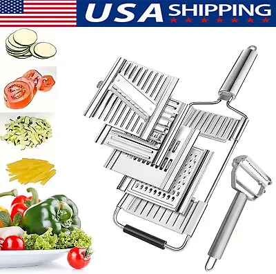 New Multi-Purpose Vegetable SlicerStainless Steel Shredder Cutter Grater Slicer • $6.67