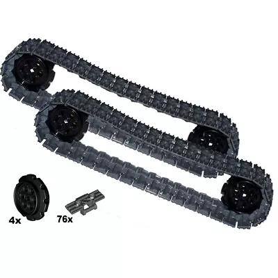 76x LEGO Treads Technic Track Link + Wheels Mindstorm EV3 Tractor Tank X-LARGE • $24.99