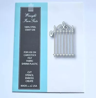 WROUGHT ITON GATE Memory Box 98225 Cutting Dies House Home Garden Fence Um332 • $9.97