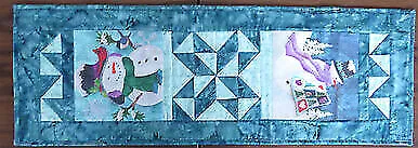 McKenna Ryan Snow Buds Table Runner Handmade And Quilted By Sue Cotton Fabric • $49.95