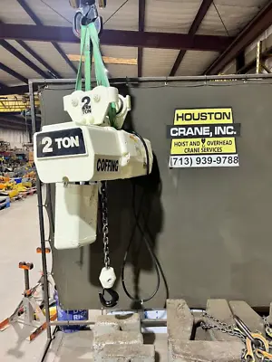 Coffing 2 Ton Electric Chain Hoist EC.4016  15 FT Lift 460V 2 SPD • $2950