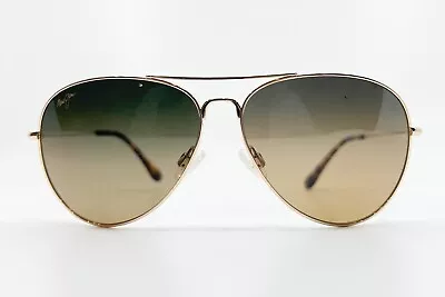 Maui Jim Japan Mavericks MJ-264-16 Gold Metal Sunglasses 61-14-137 7824 • $79.99