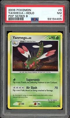 $0.99 • Buy Pokemon Yanmega POP Series 8 Holo Rare #5 PSA 7 -405