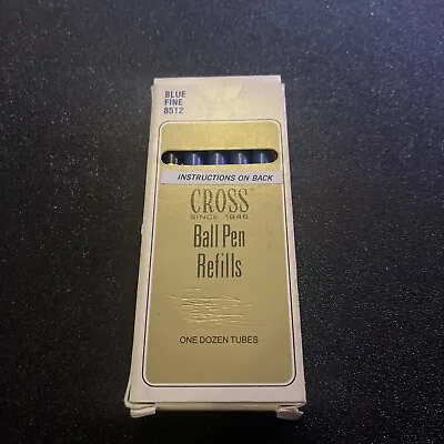 Vintage Cross Blue Fine Ball Pen Refill  11 In Box 8512 • $19