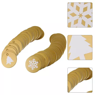  200 Pcs Xmas Tree Pendant Christmas Gift Decoration Hang Tag Candy • £7.74