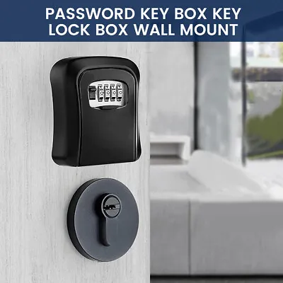 £7.99 • Buy 4 Digital Outdoor Security Wall Mounted Key Safe Box Code Lock Storage Case