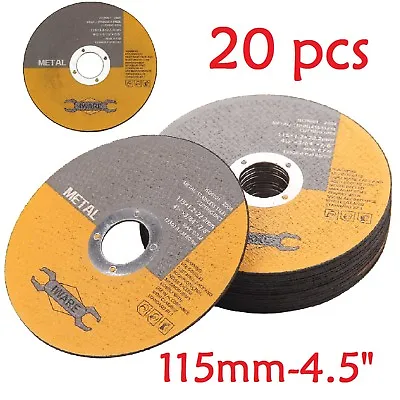 20X ULTRA THIN METAL CUTTING SLITTING DISCS 115mm 4.5 INCH FOR ANGLE GRINDER • £7.59
