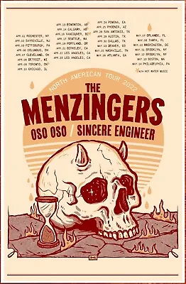 THE MENZINGERS Tour 2022 Ltd Ed New RARE Poster +BONUS Punk Rock Poster! • $39.99