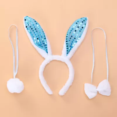 Bunny Party Favors Fake Rabbit Ears Role Play Supplies Bow Tie Tail Costume • £7.78