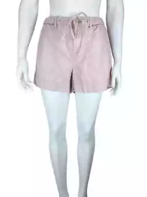 Anthropologie G1 Goods Women's Drawstring Twill Short Blush Size 6 • $18