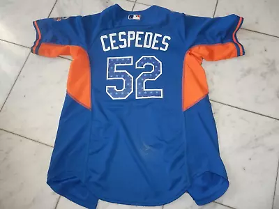 Majestic New York Mets Yoenis Cespedes JERSEY YOUTH LARGE ADULT SMALL ALL-STAR • $39.99