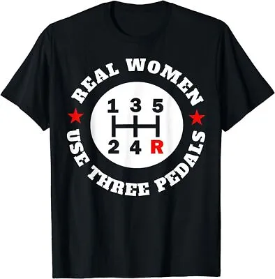 BEST TO BUY Real Women Use Three Pedals Premium T-Shirt • £20.53