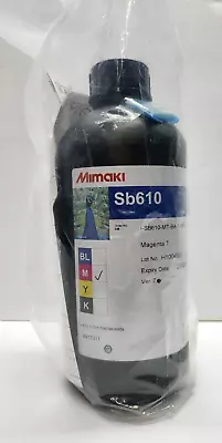 Mimaki Genuine Sb610 MAGENTA Dye Sublimation Ink 1000 ML With Chip SB610-MT • $69.99