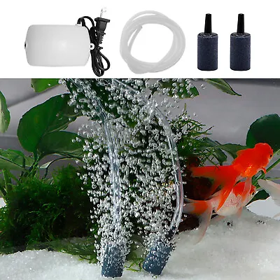 2M Aerator Bubble  Fish Tank Oxygen Air Pump Outlet Aquarium Adjustable Silent • $11.88