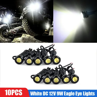 10X White DC 12V 9W Eagle Eye LED Daytime Running DRL Backup Light Car Auto Lamp • $12.59