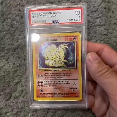$44.50 • Buy 1999 Pokemon Base Set Ninetails Holo PSA 7 Near Mint 12/102 WotC