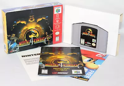 Mortal Kombat 4 N64 Nintendo 64 Complete CIB Very Good Condition! RARE! • $51