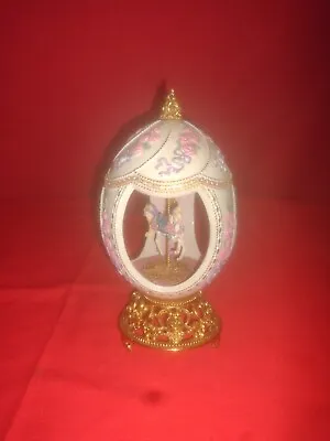 Franklin Mint Faberge Carousel Musical Egg. • $125